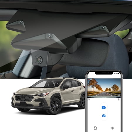 FITCAMX 4K Dash Cam Compatible with Subaru Crosstrek 2024-2026, Built-in WiFi & APP, 64GB Card