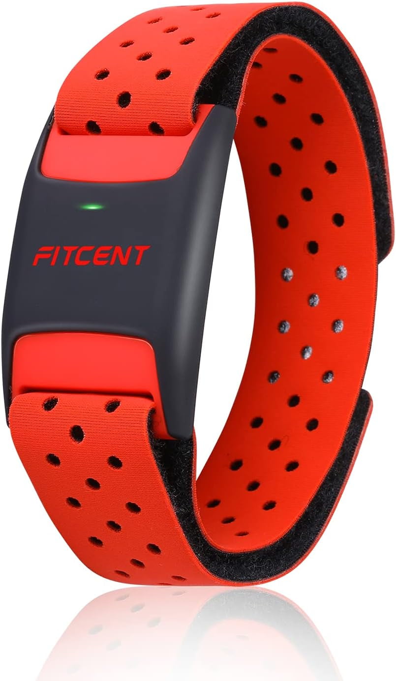 FITCENT Heart Rate Monitor Armband, Bluetooth ANT+ Optical Heart Rate
