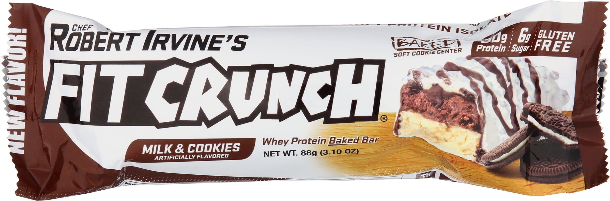 FITCRUNCH Milk & Cookies 88g Protein Bar
