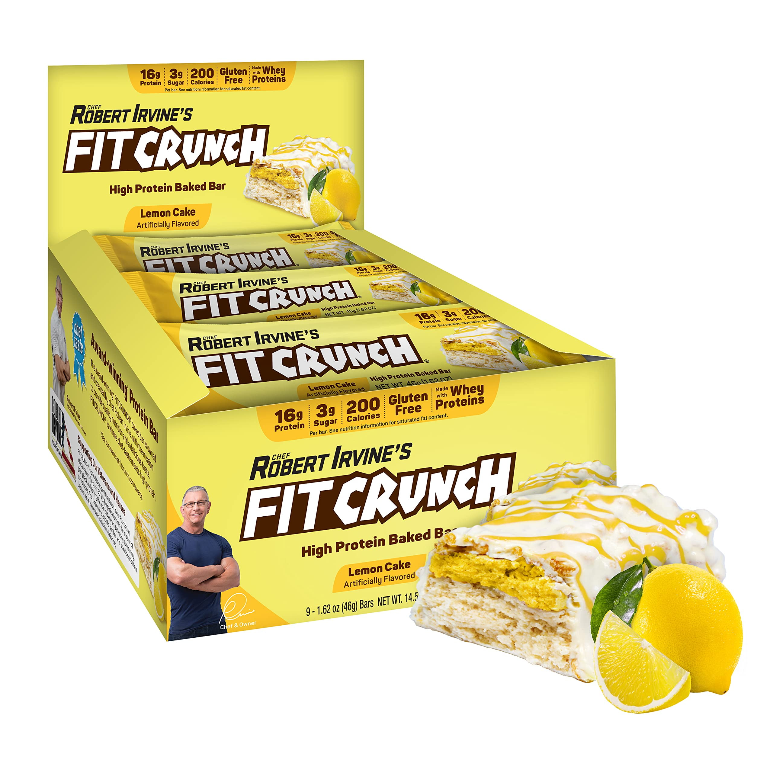 FITCRUNCH Snack Size Protein Bars, Designed by Robert Irvine, 6Layer