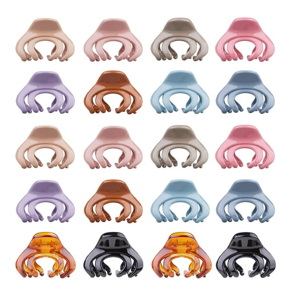 FITDON 20PCS Small Octopus Hair Clips Spider Claw Clip for Women Girls Kids (4cm, 10colors)