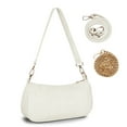 thumbnail image 1 of FITDON Small Shoulder Bag for Women, Corduroy Hobo Tote Handbag Clutch Purse Crescent Underarm Bag Y2k Crossbody Bags with 3 Removable Straps, Beige, 1 of 8