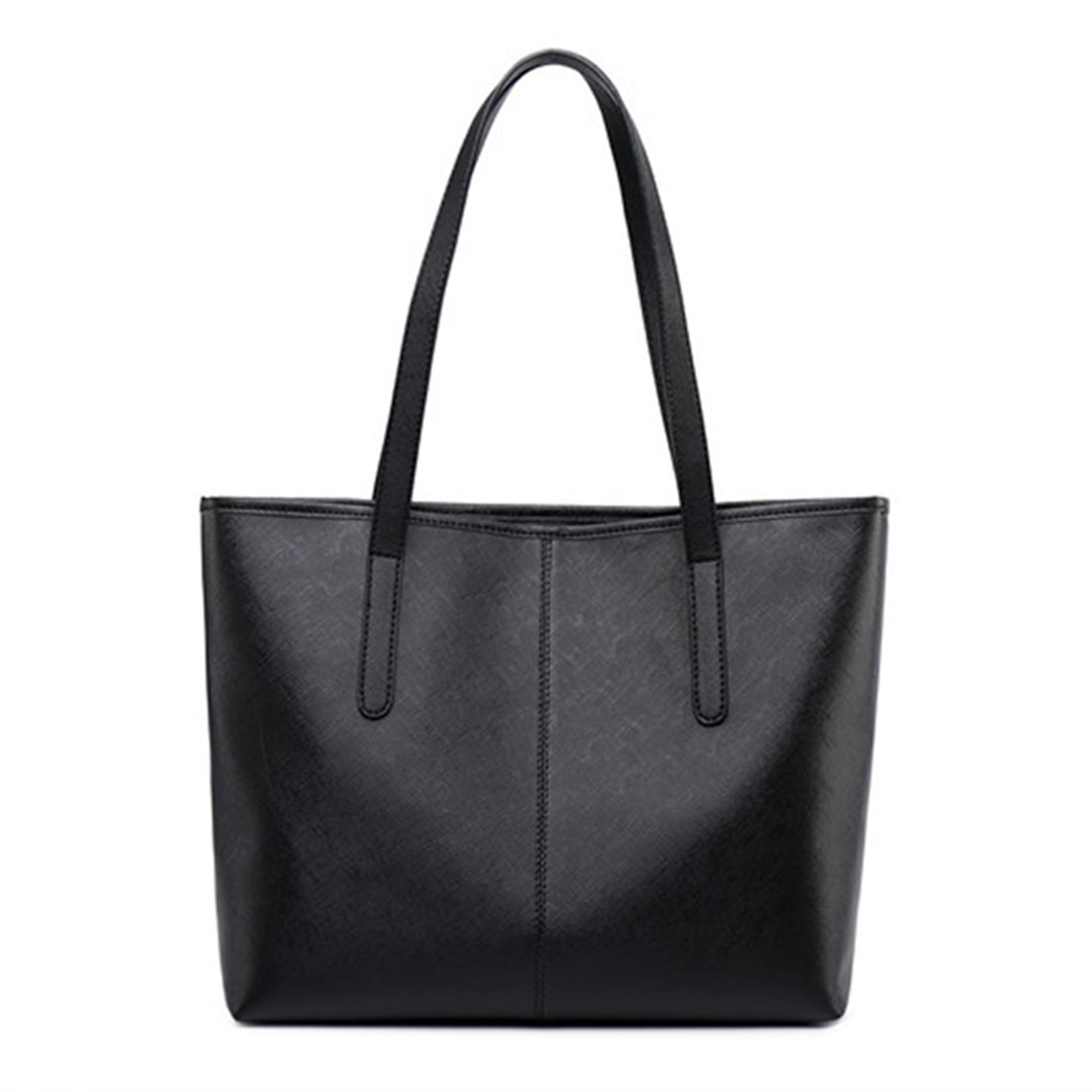 FITDON Tote Bag with Zip for Women, Faux Leather Handbags