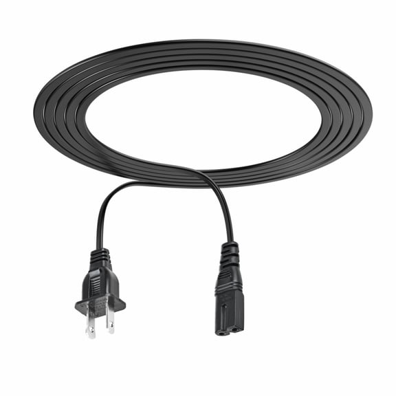FITE ON 5ft AC 120V 60Hz 20W Power Cord Outlet Socket Cable Plug Lead Compatible with Sony SA-CT60BT SACT60BT SA-CT60 Active Speaker System Bluetooth Sound Bar (NOT fit AC 220-240V)