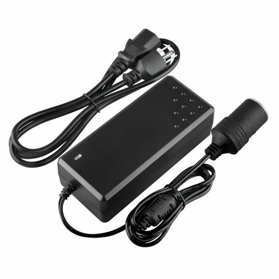 FITE ON Compatible AC to DC Converter 12V 8A 96W Power Supply Adapter with Car Lighter Socket 100~240V AC to DC 12 Volt 8 Amp 6A Transformer Replacement for Car Tire Inflator Vacuum Cleaner