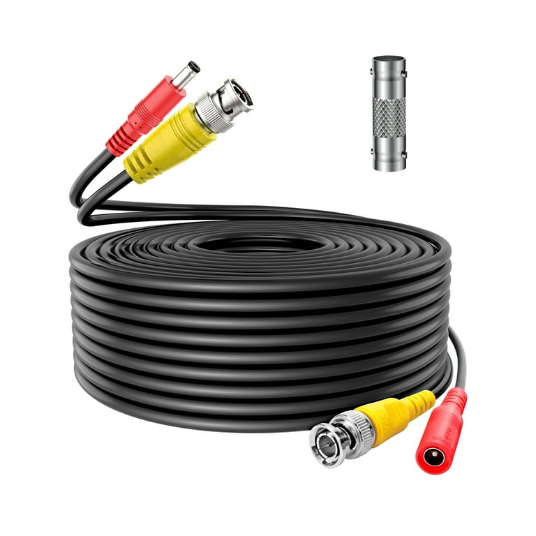 FITE ON 150FT Black Weatherproof Cable Security Camera Wire