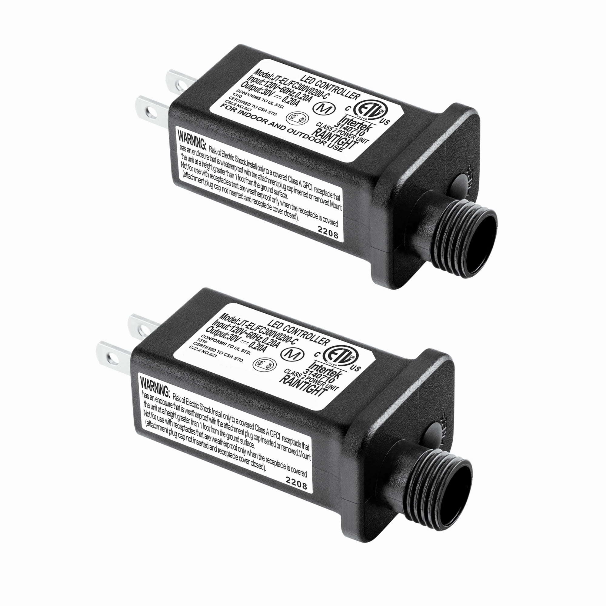 Power Led Controller FITE ON 2 Pack 30V 0.2A LED Transformer Replacement Class 2 Power LED ...