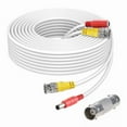 thumbnail image 1 of FITE ON 25ft White Video Power BNC Cable Cord Lead Wires Compatible with Zosi CCTV DVR Security Cameras, 1 of 3