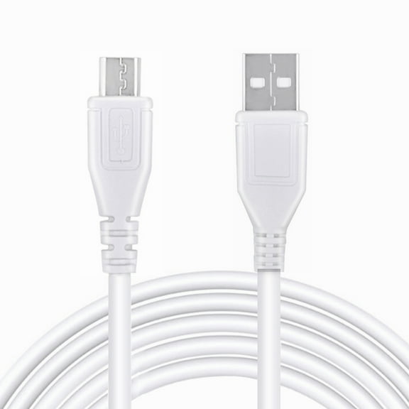 FITE ON 3.3ft White Micro USB Charger Cable Computer PC Laptop Noetbook Charging Cord Lead Replacement for by Dr. Dre Studio Over-Ear Headphone Beat by DrDre Wireless On-Ear Headset Monster Wireless
