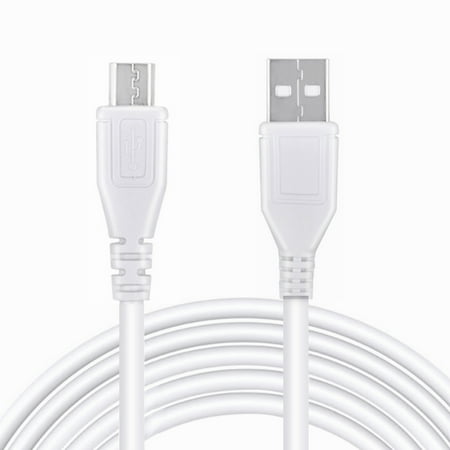 FITE ON 3.3ft White Micro USB Data/Sync Cable Charger Cord Replacement for Asus 1331 Chicony W12-010N3C Rev. 02 W010R006L