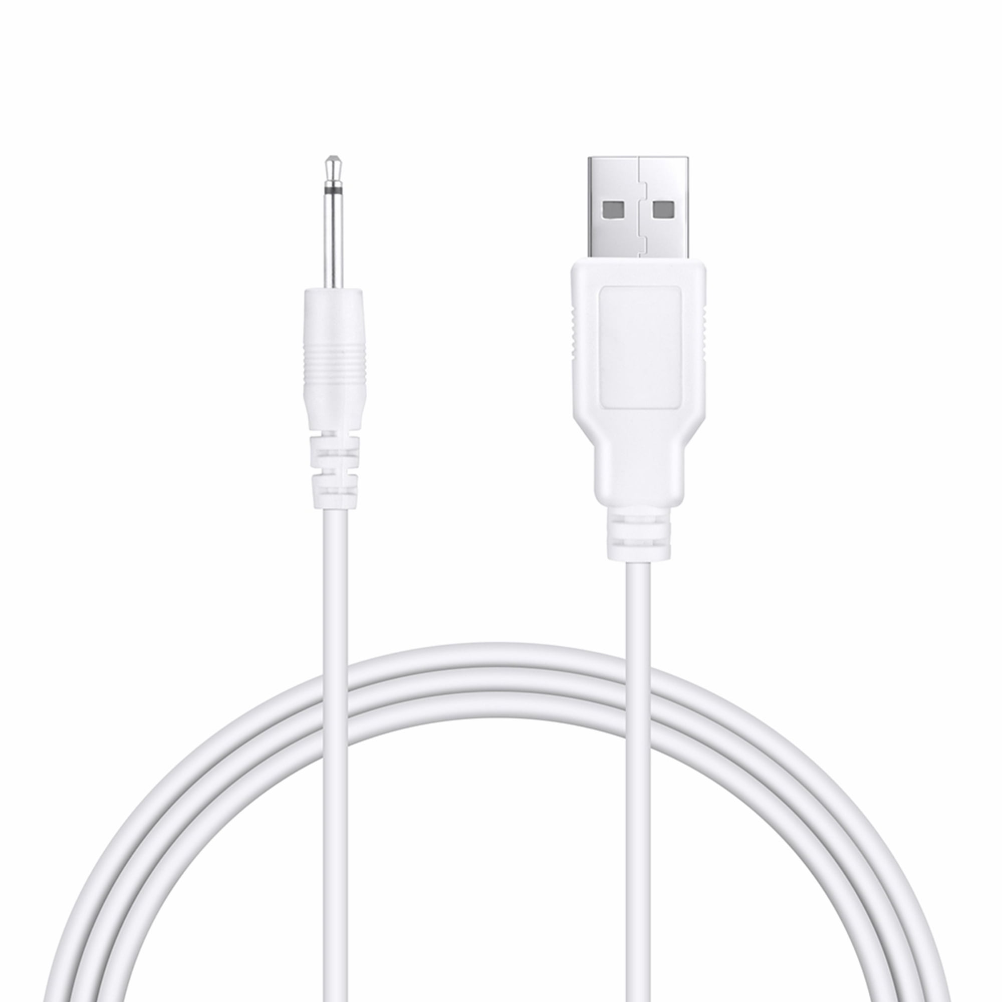 FITE ON 3ft White USB Power Adapter Charger Cable Lead Replacement for  Oopsix Body Wand vibrator