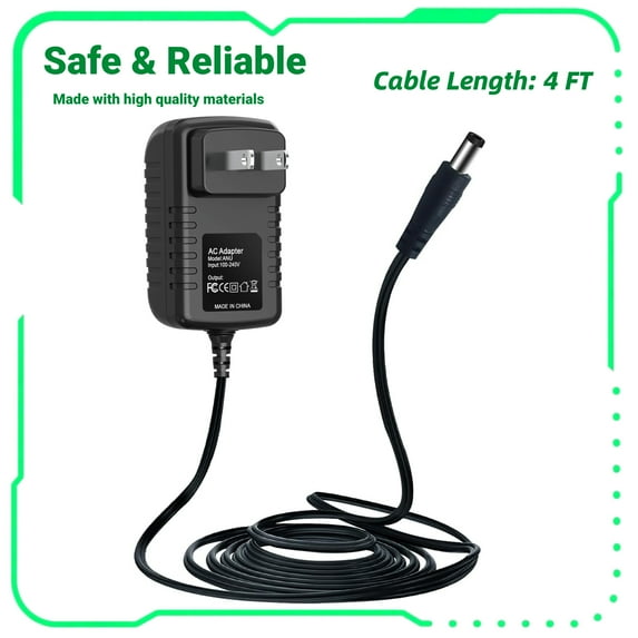 FITE ON 5V 2A AC Adapter DC Power Supply Charger 3.5mm x 1.3mm Replacement for Foscam CCTV IP Camera