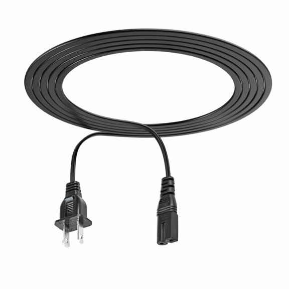 FITE ON 5ft AC Power Cord Cable Plug Outlet Socket Compatible with Sony ZS-E5 ZSE5 Boombox Personal Audio System Portable CD Player