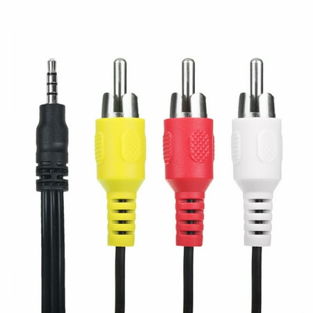 FITE ON 5ft AV A/V TV Video Cable Cord Replacement for Toshiba SD-P1200 S SD-P1850 S Portable DVD Player