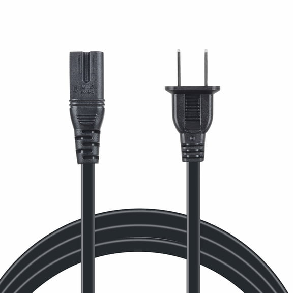 FITE ON 5ft Polarized AC Power Cord Figure 8 Replacement for Sony Samsung Tv Printer Laptop