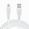 thumbnail image 1 of FITE ON 5ft White Micro USB Data/Charging Charger Cable Cord Lead Replacement for VXI B350-XT B350XT Blue Parrot Blueparrott Noise Canceling Wireless Trucker Bluetooth Headset Cell Phone, 1 of 5