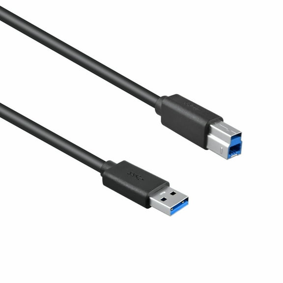 FITE ON 6ft USB 3.0 Printer Cable Type A Male to B Male Scanner Cable High Speed Black