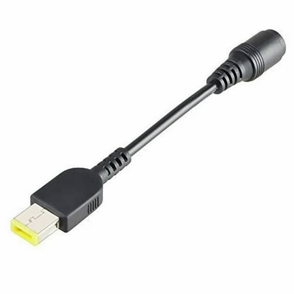 FITE ON 7.9/5.5mm Round Jack to Square End Adapter for Lenovo Thinkpad Laptop Power Cord