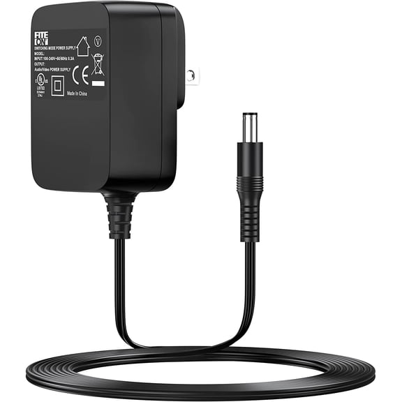 FITE ON 9V 1A AC/DC Adapter for X Rocker Game Gaming Chair 5127101 5142101 UL Listed X Rocker Power Supply Cord Charger