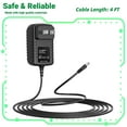thumbnail image 1 of FITE ON AC/DC Adapter Replacement for Whistler WS1025 Analog Desktop Radio Scanner Power Supply Cord, 1 of 5