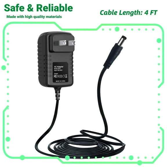FITE ON AC-DC Power Battery Charger Adapter Compatible with QFX PBX-8 Party Wireless Speaker
