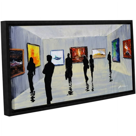 'Admiration' Gallery Wrapped Floater-framed Canvas Art Print, 24x48