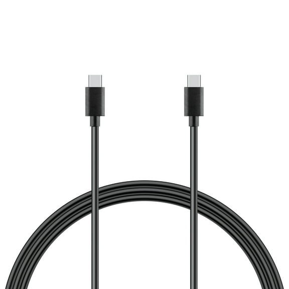 FITE ON Black 6ft 100W USB-C to USB-C Data Sync Power Adapter Charger Cord Cable Compatible with Oculus Quest 1 2 VR Headset