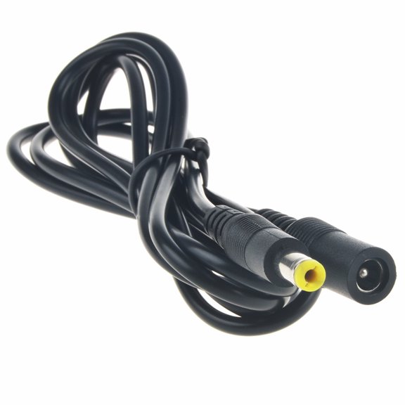 FITE ON Compatible 5.5mm x 2.1mm DC Power Jack Male to Female Extension Cable Cord Lead Wire