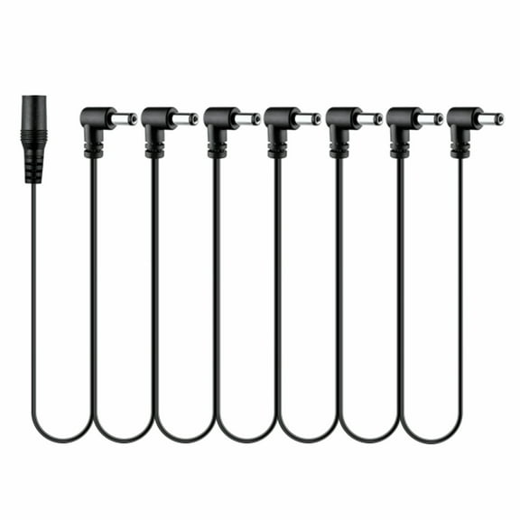 FITE ON Compatible 7-Way Daisy Chain Cable Replacement for Electric Guitar Effect Pedal Power Adapter