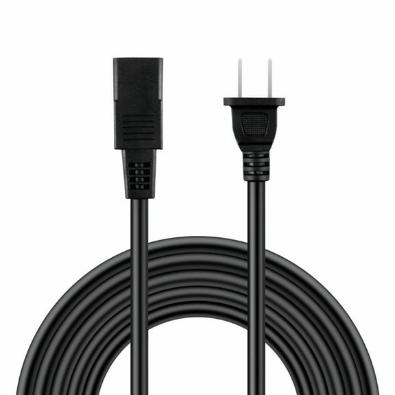 FITE ON Compatible 8ft 2-Prong Square AC Power Cord Cable Lead Replacement for Kenwood M2 / M2A Power Amplifier Mains