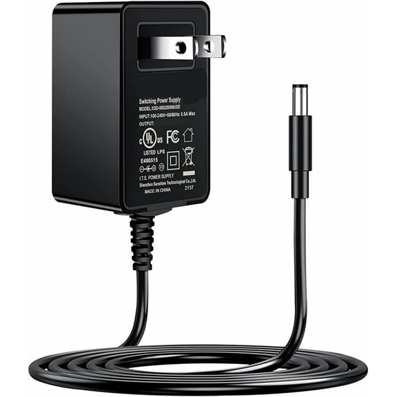 FITE ON UL Listed 12V 3A AC / DC Adapter with OD:5.5mm x ID: 2.5mm Tip and Positive Inside Output 12VDC Fits 2800mA 2.8A /2700mA/2500mA/1700mA/1500mA