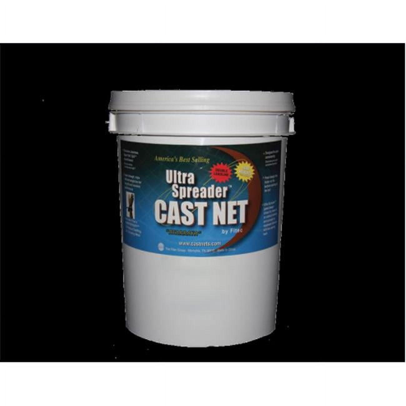 FITEC SS1000 Super Spreader Cast Net 8'x1/4'' Mesh Clear 1 lb wt ...