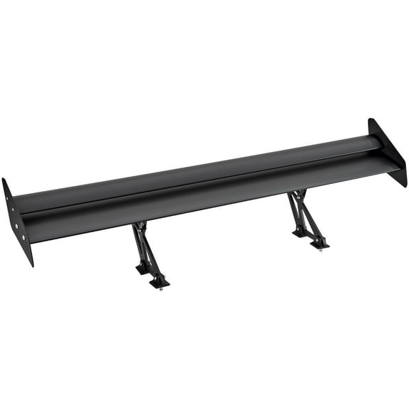 FITHOOD GT Wing Car Spoiler, 53.1 inch Universal Spoiler with Double Deck, Adjustable Lightweight Aluminum, Car Rear Spoiler Wing, Racing Spoiler BGW/JDM Drift Black