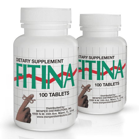 Fitina Brain Health Supplement Tablets with B Vitamins, Calcium, and Phosphorus, Focus & Mental Clarity Support, 100 Tablets, 2-Pack