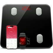 FITINDEX Bluetooth Body Fat Scale, Smart Wireless Digital Weight Scale, FSA HSA Eligible, Body Composition Monitor Health Analyzer with Smartphone App for Body 