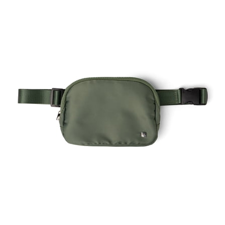 FITKICKS Airlight Belt Bag Lightweight Fanny Pack, Waist Pouch with Adjustable Strap - Green