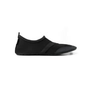 FITKICKS Classic Slip-On Quick-Dry Flexible Water Shoes, Black Mens