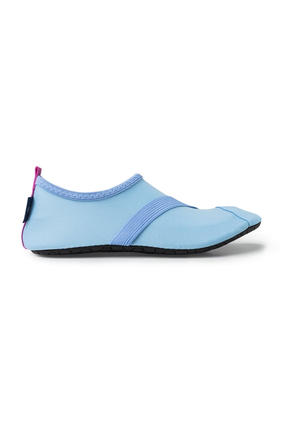 Classic Active Footwear Quick Dry Foldable Water Shoes, Light Blue (Women's)