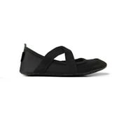 FITKICKS Crossovers Active Footwear Foldable Shoes, Black Medium Womens