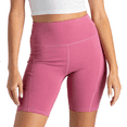 thumbnail image 1 of FITKICKS Crossovers Lightweight Mid-Rise Bike Shorts with Deep Side Pockets, Pink Small (Women’s), 1 of 8