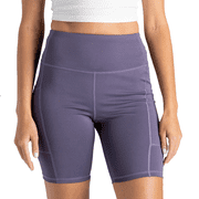 FITKICKS Crossovers Mid-Rise Active Bike Shorts with Pockets Womens
