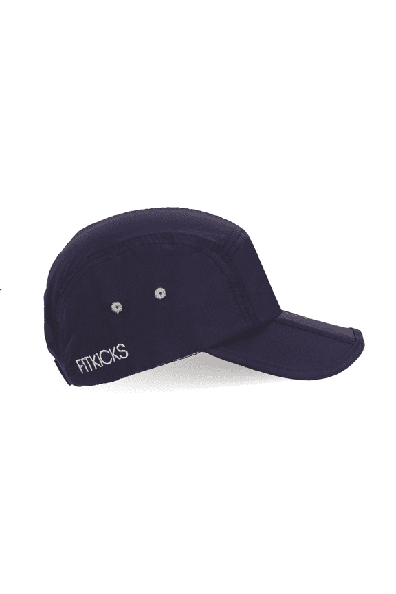 Folding Cap Comfortable Adjustable Ball Cap UPF 50+ Sun Cap, Navy (Unisex)