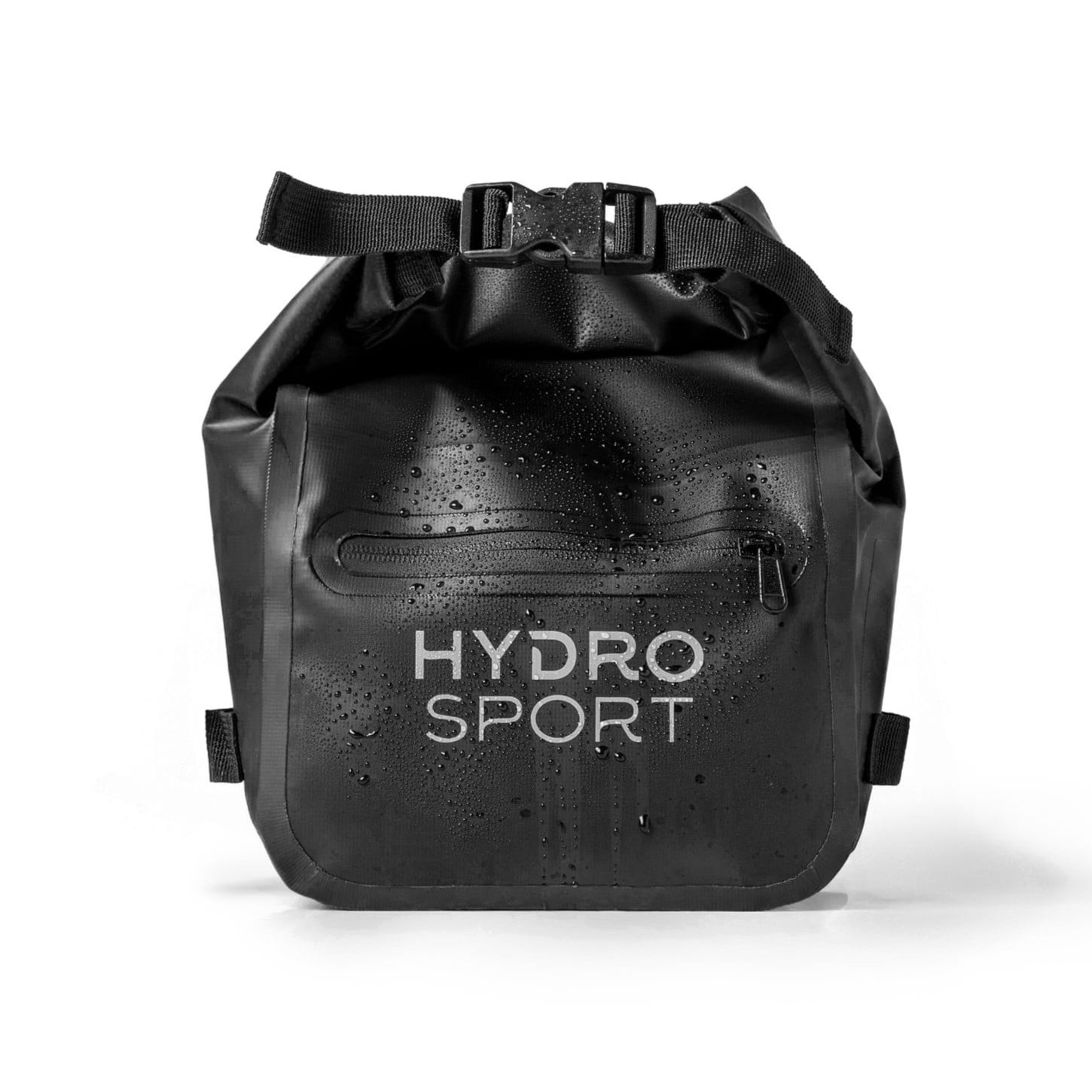 FITKICKS HydroSport Dry Belt Bag Waterproof Waist Pack with Adjustable Strap - Black