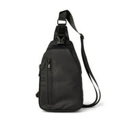 FITKICKS HydroSport Unisex All-Weather Crossbody Sling Bag, Black