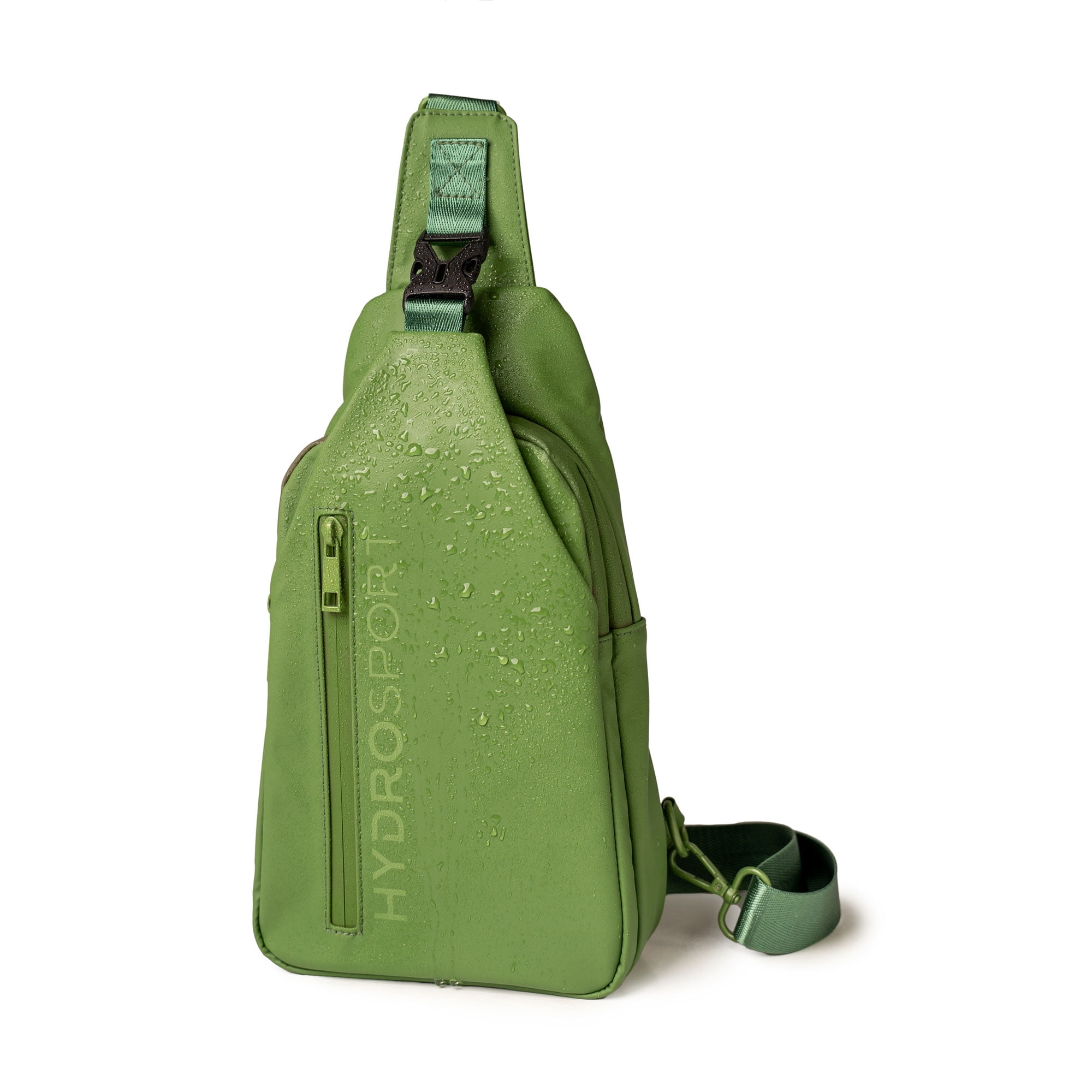 FITKICKS Hydrosport All Weather Sling Bag Crossbody Travel Hiking Chest Bag, Green (Unisex)