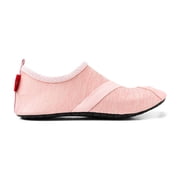 FITKICKS Live Well Active Footwear Quick Dry Foldable Water Shoes, Heathered Light Pink Women's