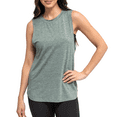 thumbnail image 1 of FITKICKS Live Well Active Lifestyle Tank Top Relaxed-Fit Workout Top, Green Large (Women's), 1 of 8