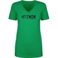 thumbnail image 1 of #FITMOM Womens V-Neck T-Shirt, 1 of 2