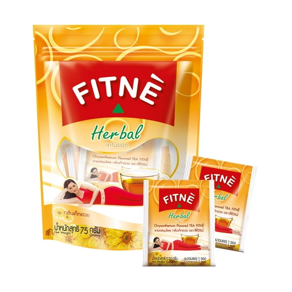 FITNE Chrysanthemum Herbal Tea Senna Infusion Smooth Mild Soothing Beverage Natural Gentle Detox Cleanse No Calories Caffeine Free, 30 Tea Bags