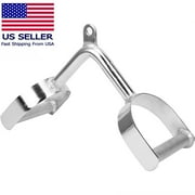 Double D Row Handle A-Shaped Wide Grip Cable Attachment for Seated Row and Curling Bar Exercises in Gym